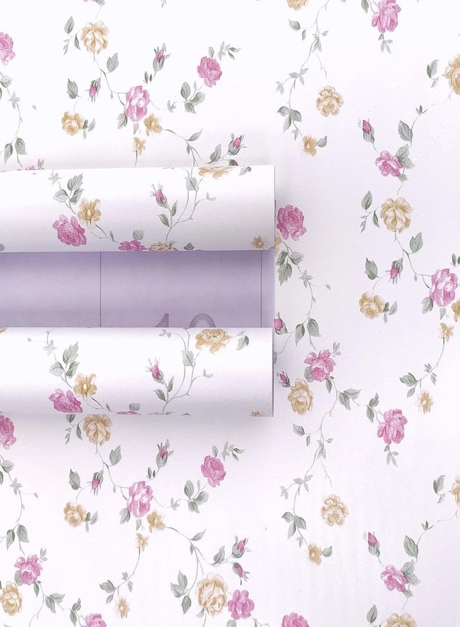 HOMEMATES Self-Adhesive Waterproof Wallpaper Old Furniture Vinyl Stickers Wooden Door Wardrobe Desktop PVC Wall Papers 45 X 304 CM- (Floral Style-1), Multicolour - Image 3
